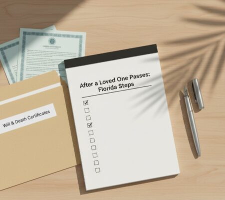 7 Steps to Take When a Loved One Passes Away in Florida