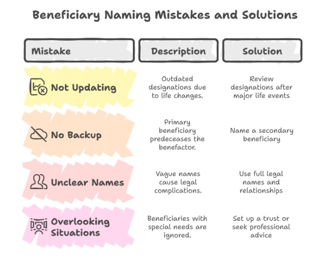 Avoiding Common Mistakes When Naming Beneficiaries